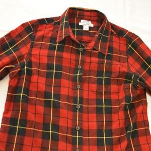 L.L. Bean Scotch plaid flannel shirt